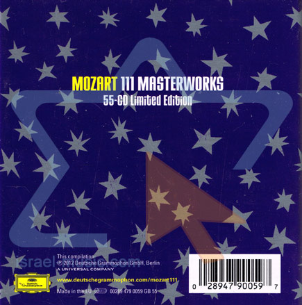Mozart - 111 Masterworks - Israel Music